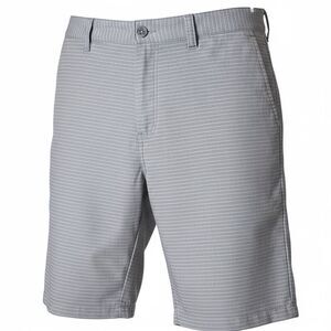Travis Mathew Men’s Sz 38 Gray Subtle Striping Bermuda Golf Shorts